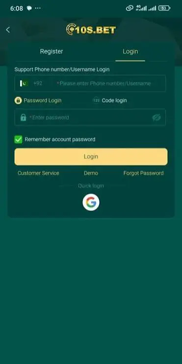 10sbet Login
