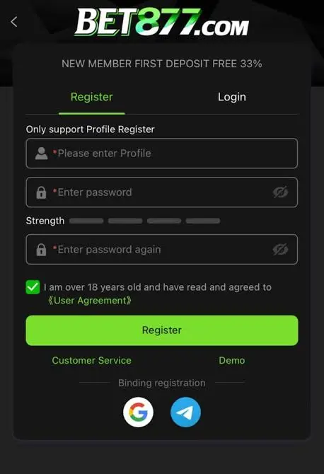 Bet877 Login